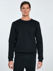 BIG STAR Bluza w kolorze czarnym rozmiar: M. Czarne bluzy bez kaptura męskie Big Star, m, z bawełny. Za 102.99 zł.