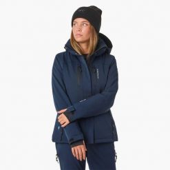 Kurtka narciarska Narciarstwo Damska Swedemount Cervinia Jacket W oddychająca. Czarne kurtki damskie SWEDEMOUNT, na zimę, bez wzorów, bez kaptura. W wyprzedaży za 447.00 zł.