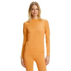 Damska koszulka z długim rękawem Falke Maximum Warm. Brązowe t-shirty damskie Falke, m, bez wzorów, z elastanu, bez kołnierzyka. Za 296.90 zł.