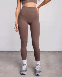 Legginsy z wysokim stanem Essential Sporty - Khaki. Zielone legginsy damskie JOY STUDIO, s, bez wzorów, z materiału. Za 243.00 zł.