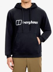 Bluza z kapturem męska Berghaus Logo Hoody Light. Czarne bluzy z kapturem męskie Berghaus, m, z bawełny. Za 335.49 zł.