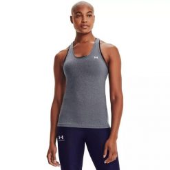 Tank top fitness damski Under Armour HG Armour Racer Tank. Szare topy damskie Under Armour, l, bez wzorów, bez ramiączek. Za 89.99 zł.