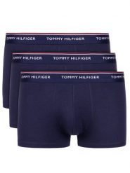 Tommy Hilfiger Komplet bokserek 3P Lr Trunk 1U87903841 Granatowy. Niebieskie bokserki męskie Tommy Hilfiger, bez wzorów, z bawełny. Za 129.99 zł.