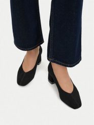 Lasocki Czółenka CEO-HY25065-1 Czarny. Czarne czółenka damskie Lasocki, bez wzorów, ze skóry, bez obcasa. Za 229.99 zł.