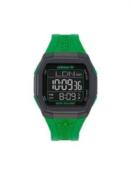 Adidas Zegarek Tech One AOST24566 Zielony. Zielone, cyfrowe zegarki męskie Adidas. Za 299.99 zł.