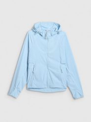 4F Kurtka przejściowa damska - granatowa S. Niebieskie kurtki damskie 4f, s, bez wzorów, z materiału, bez kaptura. Za 299.99 zł.