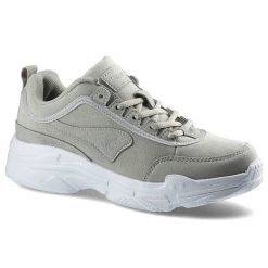 Szare Snekersy Kangaroos Damskie Wygodne Półbuty. Szare półbuty damskie Kangaroos, bez wzorów, z materiału, bez obcasa. Za 179.00 zł.