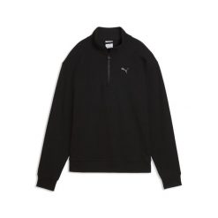 Damska bluza Essentials Elevated Standard z krótkim zamkiem PUMA. Czarne bluzy z kapturem damskie Puma, na jesień, xl, z bawełny. Za 219.00 zł.