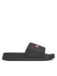 Juicy Couture Klapki PJC2 Czarny. Czarne klapki damskie Juicy Couture, bez wzorów, z syntetyku, bez obcasa. Za 99.99 zł.
