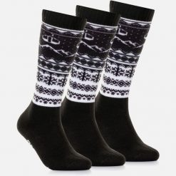 Skarpety Damskie Zimowe Narciarskie Zestaw 3 sztuk SURFANIC Czarne. Białe skarpetki damskie Surfanic, bez wzorów. Za 109.99 zł.