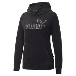 Puma Bluza Ess+ Velour 67000801. Czarne bluzy bez kaptura damskie Puma, xs. Za 223.00 zł.