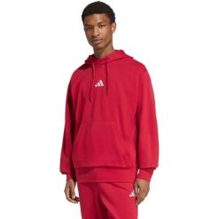 Bluza męska adidas Essentials Feelcozy Hoodie. Czerwone bluzy z kapturem męskie Adidas, m, z bawełny. Za 166.99 zł.