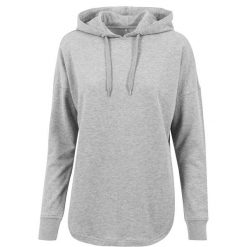 Damska Bluza Z Kapturem Z Mieszanki Bawełny. Szare bluzy z kapturem damskie BUILD YOUR BRAND, m, z bawełny. Za 131.99 zł.