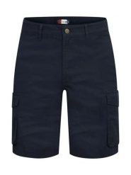 Clique Cargo Shorts z organicznej bawełny twill – regular fit. Niebieskie szorty męskie CLIQUE, bez wzorów, z bawełny. Za 228.33 zł.