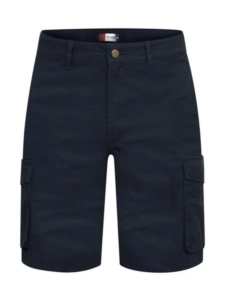 Clique Cargo Shorts z organicznej bawełny twill – regular fit. Niebieskie szorty męskie CLIQUE, bez wzorów, z bawełny. Za 228.33 zł.