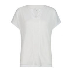 T-shirt z jersey lyocellu damski CMP. Białe t-shirty damskie CMP, s, bez wzorów, z elastanu, bez kołnierzyka. Za 195.00 zł.