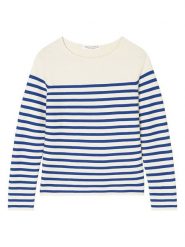 Marc O´Polo Sweter w kolorze niebiesko-kremowym rozmiar: S. Brązowe swetry klasyczne damskie s, z bawełny, bez kołnierzyka. Za 250.35 zł.