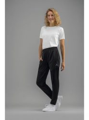 Erima Spodnie "Performance" w kolorze czarnym do biegania rozmiar: 46. Czarne spodnie materiałowe damskie Erima, bez wzorów, z materiału. Za 187.52 zł.