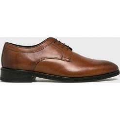 Joop! - Półbuty. Brązowe buty wizytowe męskie Joop!, z materiału, bez zapięcia. W wyprzedaży za 429.90 zł.