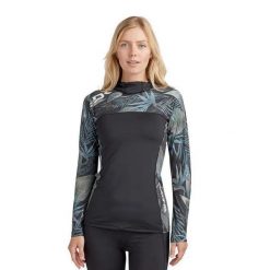Koszulka do pływania damska Dakine Hd Snug Fit Rashguard Hoodie. Czarne t-shirty damskie Dakine, m, bez wzorów, bez ramiączek. Za 199.99 zł.