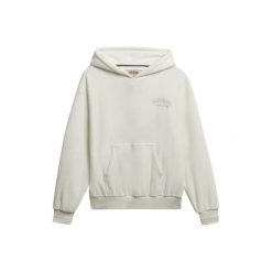 Damska bluza z kapturem z weluru Superdry Country Club Relax. Białe bluzy sportowe damskie Superdry., xs, z weluru. Za 305.35 zł.