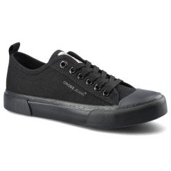 Czarne Trampki Cross Jeans Damskie Wygodne Półbuty. Czarne półbuty damskie Cross Jeans, bez wzorów, z jeansu. Za 99.99 zł.