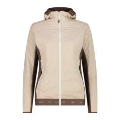 Kurtka softshell damska CMP Solira Jacket Hybrid. Brązowe kurtki damskie CMP, bez wzorów, z elastanu, bez kaptura. Za 434.49 zł.