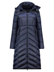 Geographical Norway Płaszcz pikowany "Blanche" w kolorze granatowym rozmiar: XL. Niebieskie płaszcze damskie Geographical Norway, xl, bez wzorów. Za 243.06 zł.