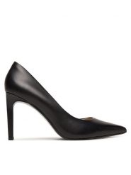 Calvin Klein Szpilki Ess Stiletto 90 HW0HW02608 Czarny. Czarne szpilki CALVIN KLEIN, bez wzorów, ze skóry, bez obcasa. Za 649.99 zł.