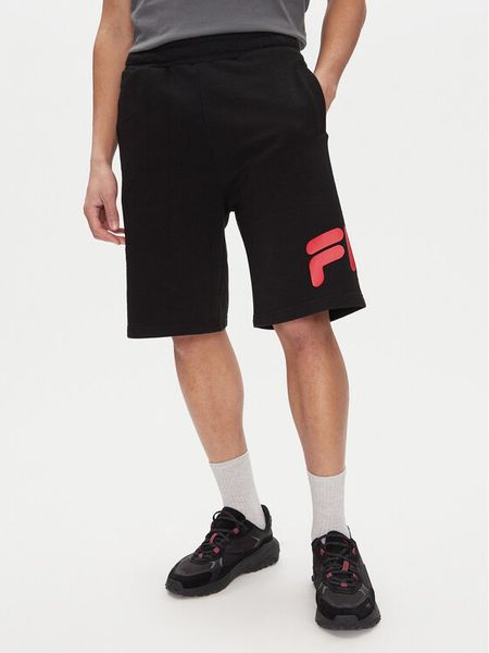 Fila Szorty sportowe Lezinnes FAM0870 Czarny Regular Fit. Czarne szorty męskie Fila, bez wzorów, z bawełny, sportowe. Za 129.99 zł.