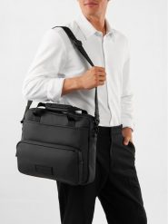 Hunter Torba na laptopa CEO-HTR-E-001-05 Czarny. Czarne torby na laptopa damskie Hunter, bez wzorów, z syntetyku. Za 229.99 zł.