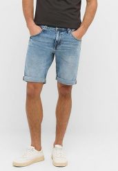 Męskie Szorty Mustang Style Chicago Shorts Z Denim Blue 1016976 5000 202. Niebieskie szorty męskie Mustang, bez wzorów, z denimu. Za 169.99 zł.