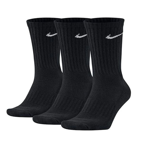 Bawełniane Skarpetki Unisex Dla Dorosłych (zestaw 3 Sztuk). Białe skarpetki damskie Nike, bez wzorów, z bawełny. Za 98.99 zł.