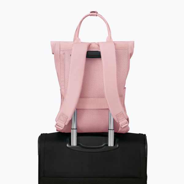 Plecak Casual American Tourister Urban Groove Pastels Roll Top Różowy. Czerwone plecaki damskie AMERICAN TOURISTER, bez wzorów, z poliesteru, casualowe. Za 179.99 zł.