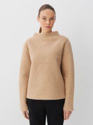 Someday Sweter w kolorze beżowym rozmiar: M. Brązowe golfy damskie Someday, m, bez wzorów, bez ramiączek. Za 171.28 zł.