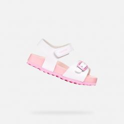 Sandały GEOX B SANDAL CHALKI Biały. Białe obuwie trekkingowe damskie Geox. Za 168.99 zł.