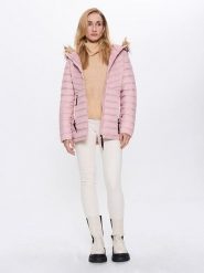 CANADA weather gear Kurtka zimowa w kolorze jasnoróżowym rozmiar: XL. Różowe kurtki damskie CANADA weather gear, na zimę, xl, bez wzorów, z puchu, bez kaptura. Za 343.73 zł.