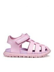 Geox Sandały B Sandal Fusbetto Gi B556BA 000BC C8842 Różowy. Czerwone sandały dziewczęce Geox, ze skóry, bez zapięcia. Za 209.99 zł.