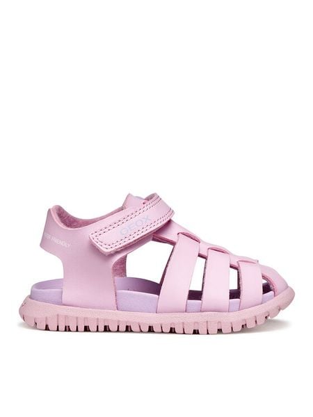 Geox Sandały B Sandal Fusbetto Gi B556BA 000BC C8842 Różowy. Czerwone sandały dziewczęce Geox, ze skóry, bez zapięcia. Za 177.99 zł.