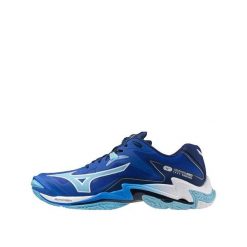 Buty do siatkówki Mizuno Wave Lightning Z8 Niebiesko/Białe. Białe buty sportowe na co dzień damskie Mizuno, bez wzorów, z gumy, do siatkówki, mizuno wave. Za 630.45 zł.