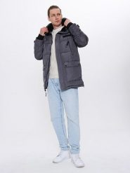 CANADA weather gear Kurtka zimowa w kolorze szarym rozmiar: XL. Szare kurtki męskie CANADA weather gear, na zimę, xl, bez wzorów, bez kaptura. Za 353.27 zł.