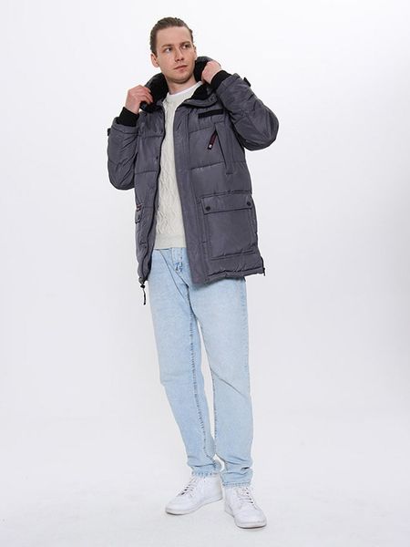 CANADA weather gear Kurtka zimowa w kolorze szarym rozmiar: XL. Szare kurtki męskie CANADA weather gear, na zimę, xl, bez wzorów, bez kaptura. Za 353.27 zł.