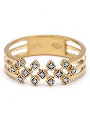 Maison héritage PARIS Złoty pierścionek "Lindsey" z diamentami rozmiar: 52. Żółte pierścionki damskie maison héritage PARIS, z diamentem, złote. Za 1,304.99 zł.