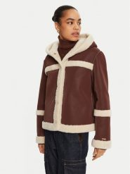 Liu Jo Kożuch TF4140 E0903 Brązowy Regular Fit. Brązowe futra damskie Liu Jo, xxl. Za 1,349.00 zł.