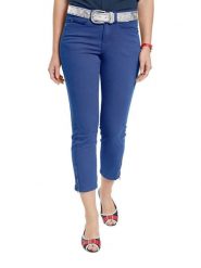 Heine Spodnie w kolorze niebieskim rozmiar: 38. Niebieskie spodnie materiałowe damskie Heine, bez wzorów, z materiału, klasyczne. Za 100.04 zł.