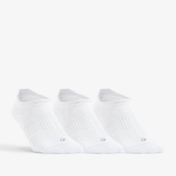 Second Life - Skarpety sportowe tenis DECATHLON RS500 Lowedge... - Stan Dobry. Białe skarpetki damskie Decathlon, bez wzorów, z bawełny. Za 27.99 zł.