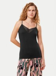 Triumph Koszulka piżamowa Aura Spotlight 10221405 Czarny Regular Fit. Czarne koszule nocne damskie Triumph, bez wzorów. Za 144.00 zł.