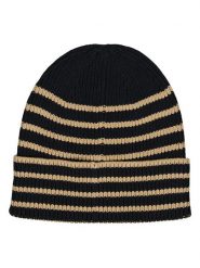 GAP Czapka beanie w kolorze czarno-beżowym rozmiar: onesize. Czarne czapki męskie GAP, bez wzorów, z materiału, sportowe. Za 61.75 zł.
