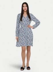 ONLY Sukienka codzienna Evida 15370167 Niebieski Regular Fit. Niebieskie sukienki damskie Only, na co dzień, m, bez wzorów, z wiskozy, bez kołnierzyka, bez ramiączek, proste. Za 139.99 zł.