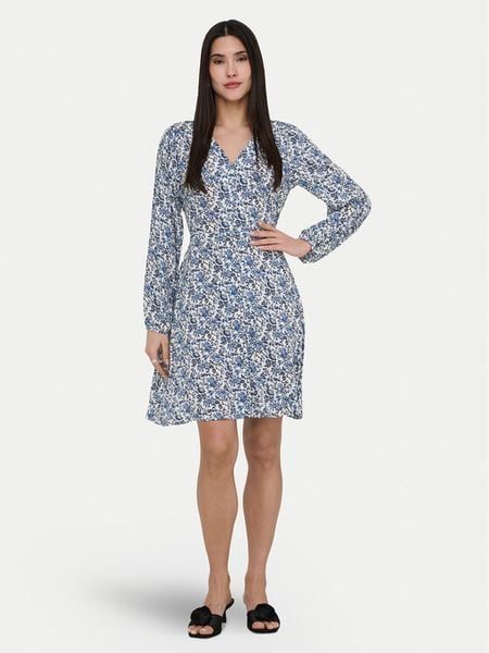 ONLY Sukienka codzienna Evida 15370167 Niebieski Regular Fit. Niebieskie sukienki damskie Only, na co dzień, m, bez wzorów, z wiskozy, bez kołnierzyka, bez ramiączek, proste. Za 139.99 zł.
